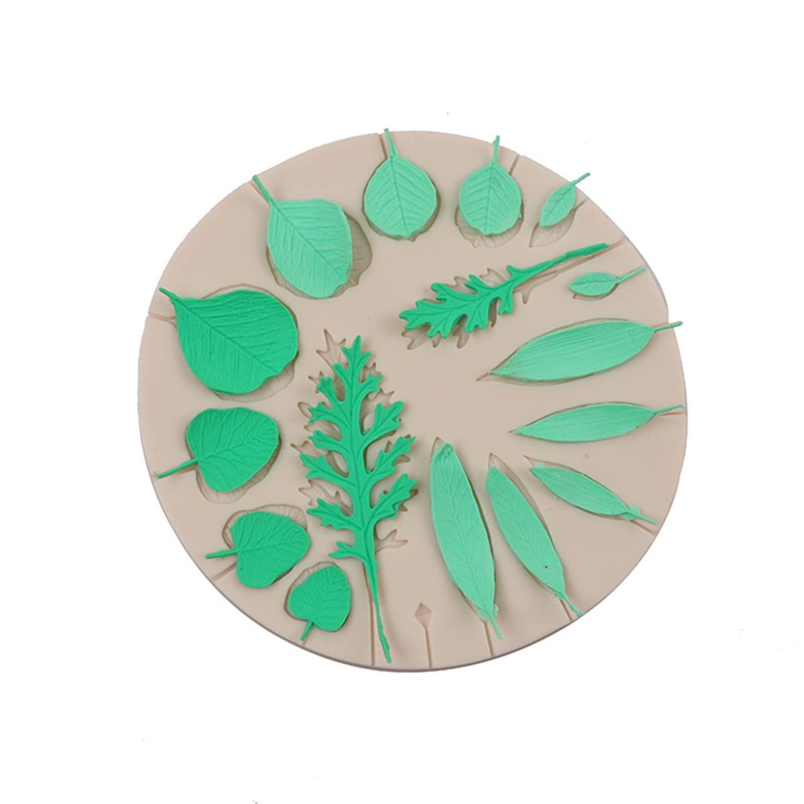 2-teiliges Silikon-Formen Set Für Fondant & Schokolade – Blatt-Design Zum Dekorieren Von Kuchen