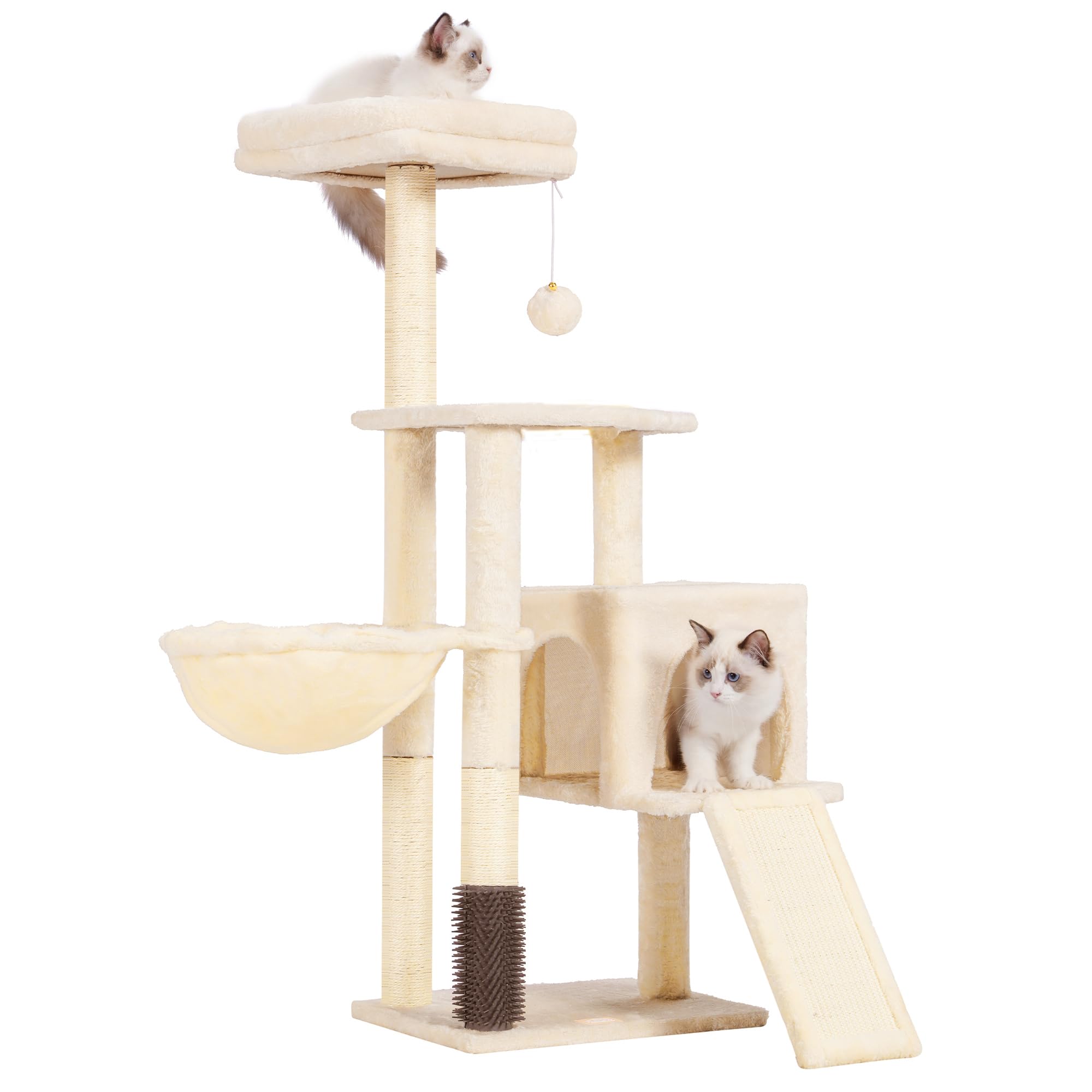 Amazon | Heybly キャットタワー 子猫とシニア猫に最適 超スリム