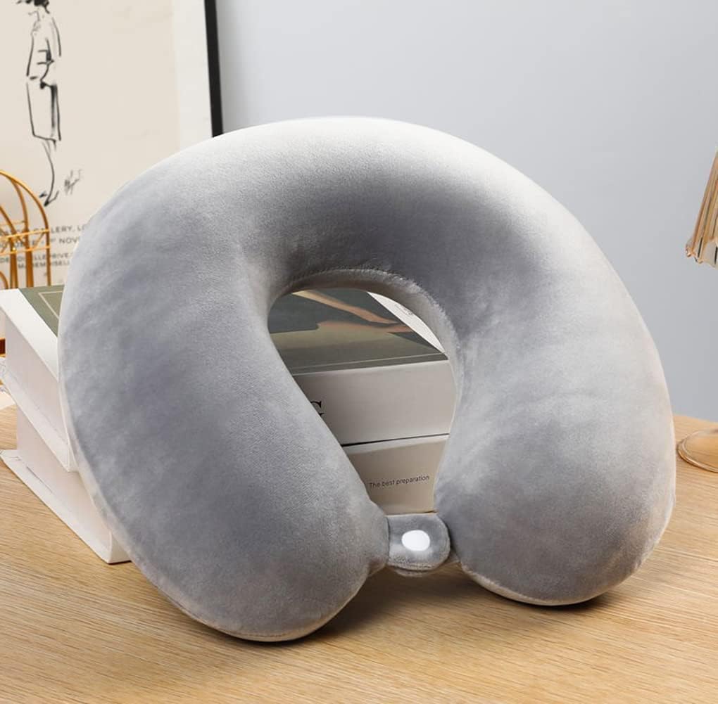 AGS Luxurious Portable Travel Pillow - Perfect Micro Fiber Neck Support Pillow, Luxury Compact & Lightweight Quick Pack for Camping, Sleeping Rest Cushion-image-39