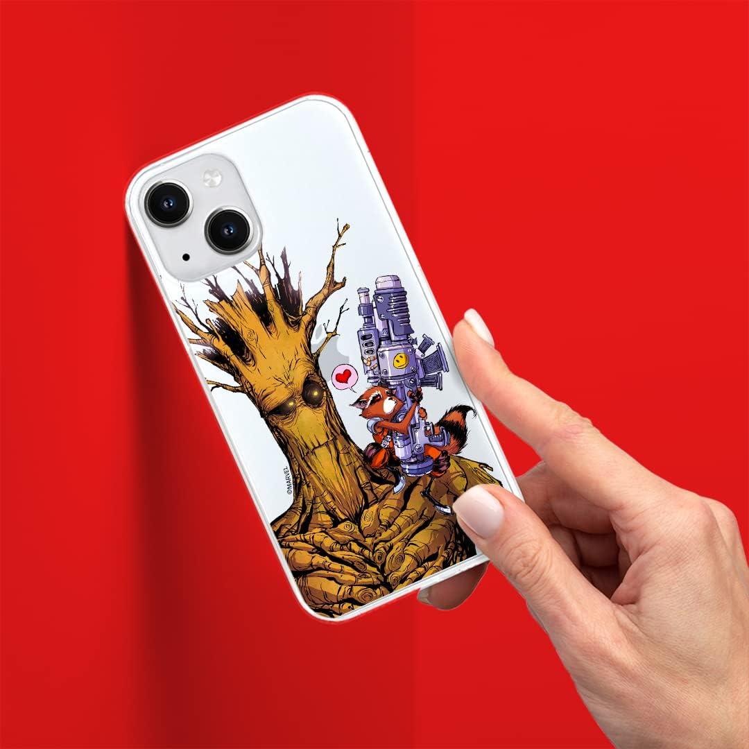 ERT GROUP Mobile Phone case for iPhone 13 Original and Officially Licensed Marvel Pattern Guardians of The Galaxy 001 optimally adapted to The Shape of The Mobile Phone, Partially Transparent