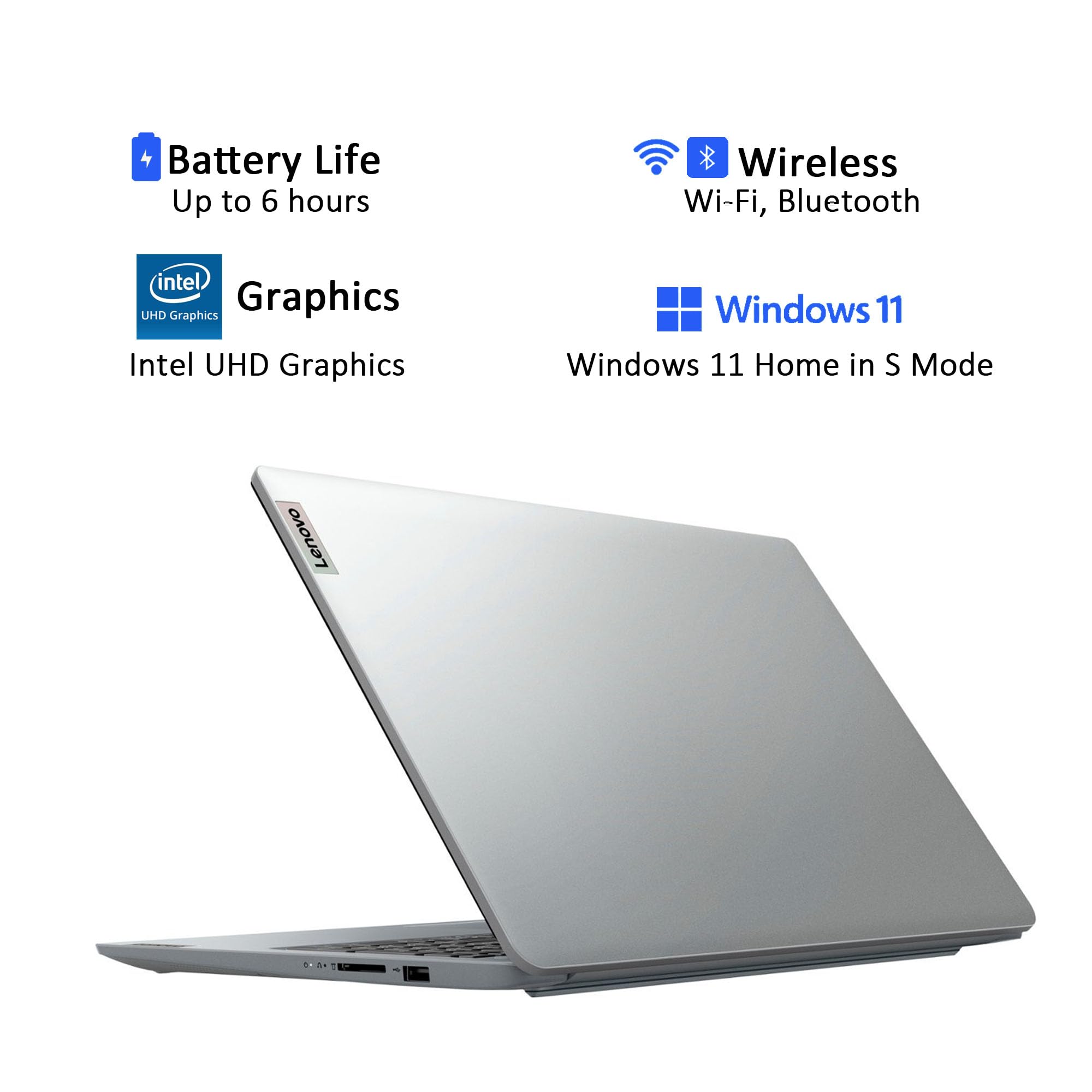 Amazon.com: Lenovo Ideapad 1 Laptop, 15.6