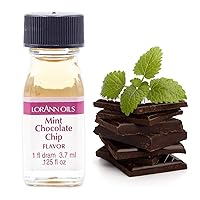 Vista 2 de LorAnn sabor a chispas de chocolate menta, 1 botella de dram