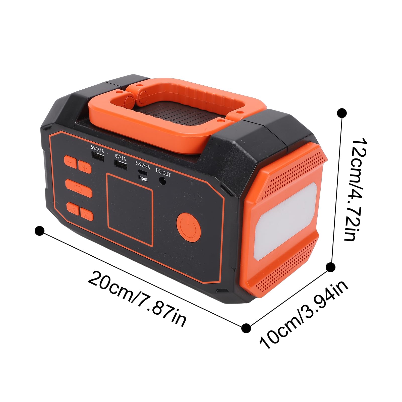 FTVOGUE Arrancador Portátil de BateríA, Compresor de Aire 10000 MAh 600 A Pico, for Arranque de Emergencia y Inflado (Orange)