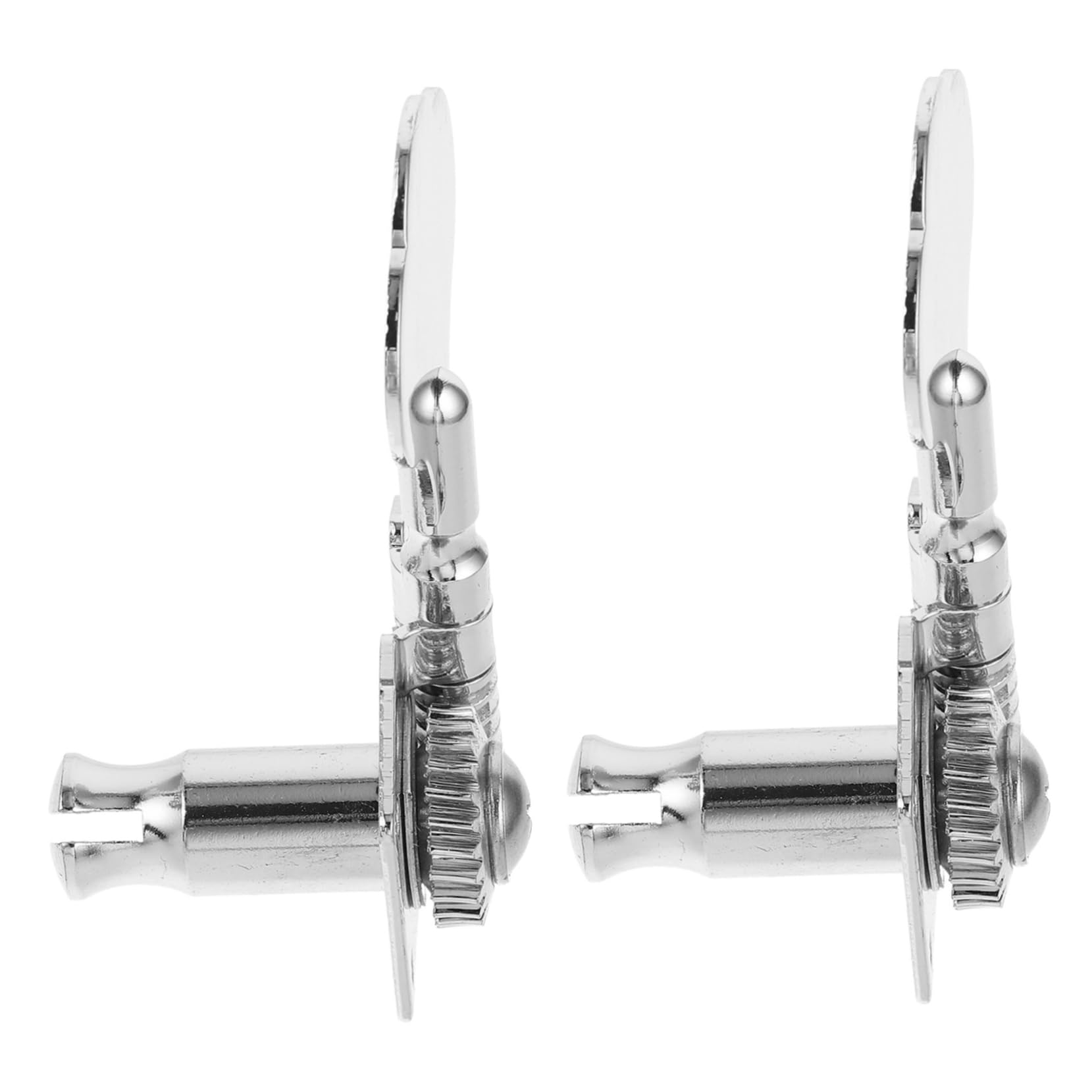 Garneck 2pcs Electric Guitar Bass Strings Guitar Accessory Professional Guitar Part Guitar Tuning Pegs Guitar Pegs Guitar Supply Guitar Head Tuner Guitar Tuning Keys Silver Zinc Alloy