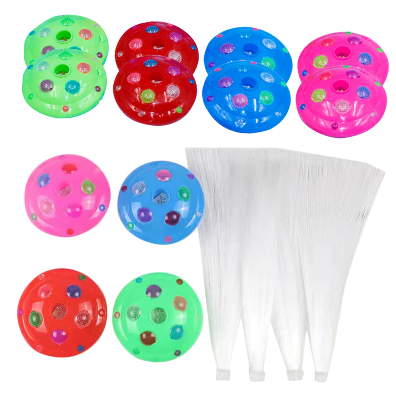 Angoily 12pcs Color Changing Fiber Optic Lights Party Atmosphere Lights for Rooms and Shops for Relaxed