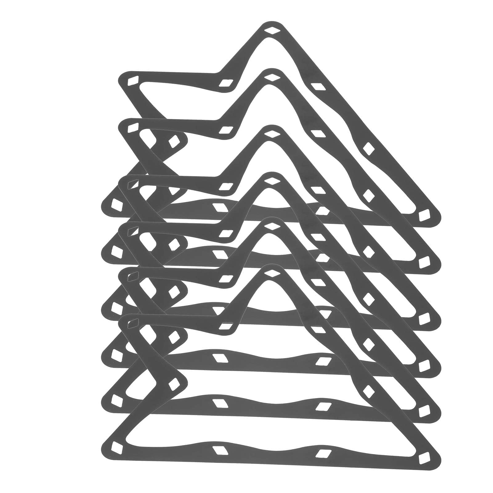 HERCHR Billiard Ball Rack, 6-Piece Triangular Pool Ball Rack Magic Sheet Support