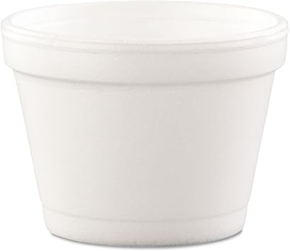 DART 4J6 Bowl Containers Foam 4oz White 1000/Carton