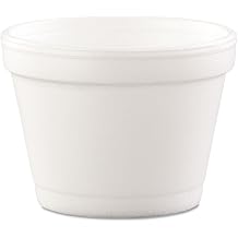 DART 4J6 Bowl Containers Foam 4oz White 1000/Carton