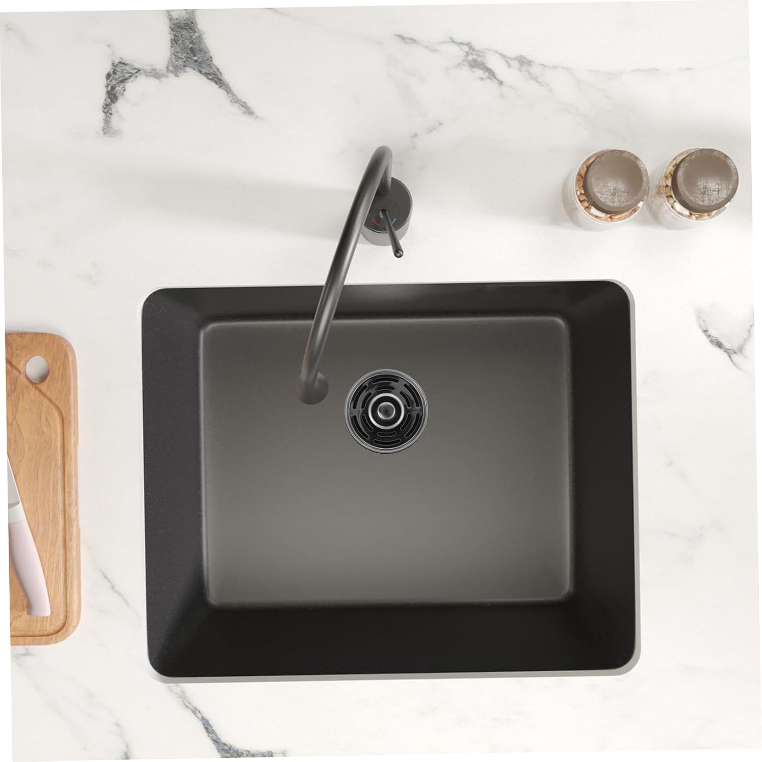 Kitchen Garbage Disposal Plug Durable Plastic Sink Drain Stopper Easy Install Clean Prevents Splashing Food Waste for Home Restaurant Use
