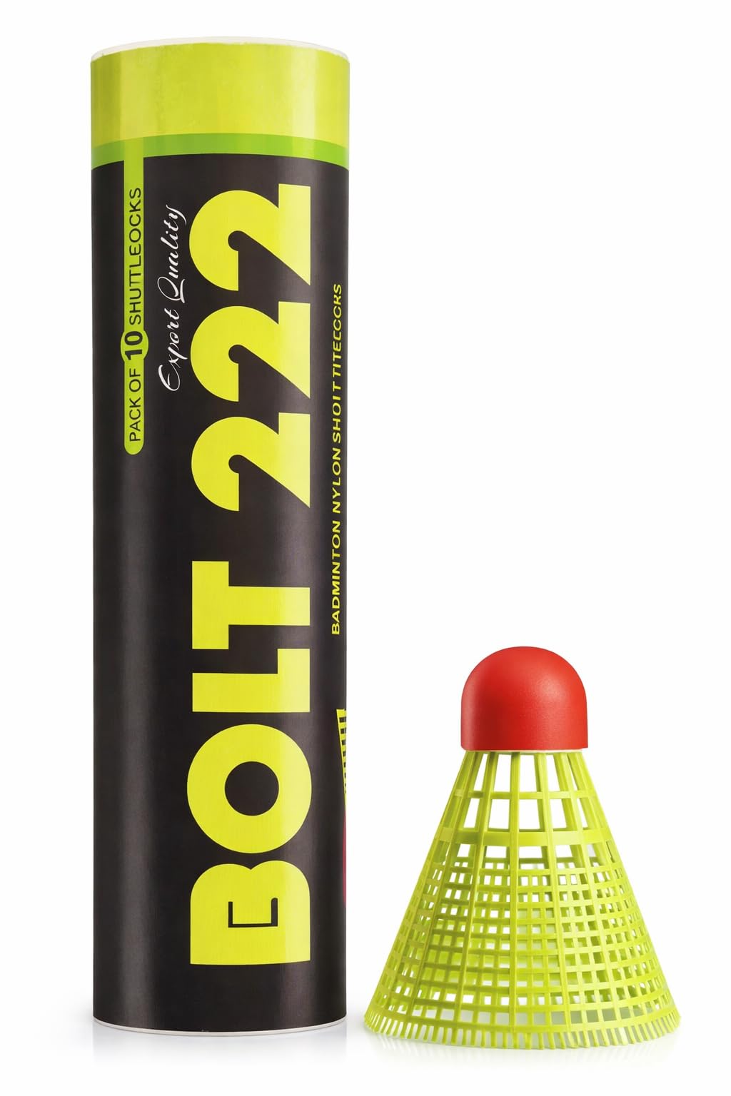 BOLT-222 Badminton Shuttlecock | Durable Plastic Build | Fast, Stable | Effective -(Pack of 10)-picture-32