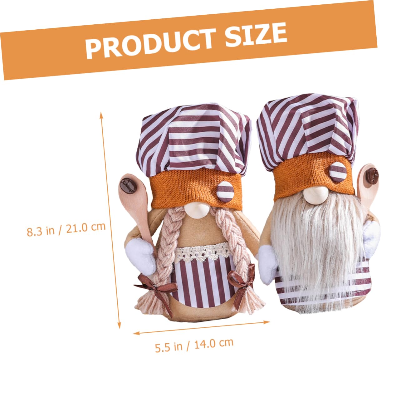 MAGICLULU 2 Pezzi Del Decorativi Doll per Decorazione Festiva e Atmosfera Accogliente per Caffetterie e Cucine