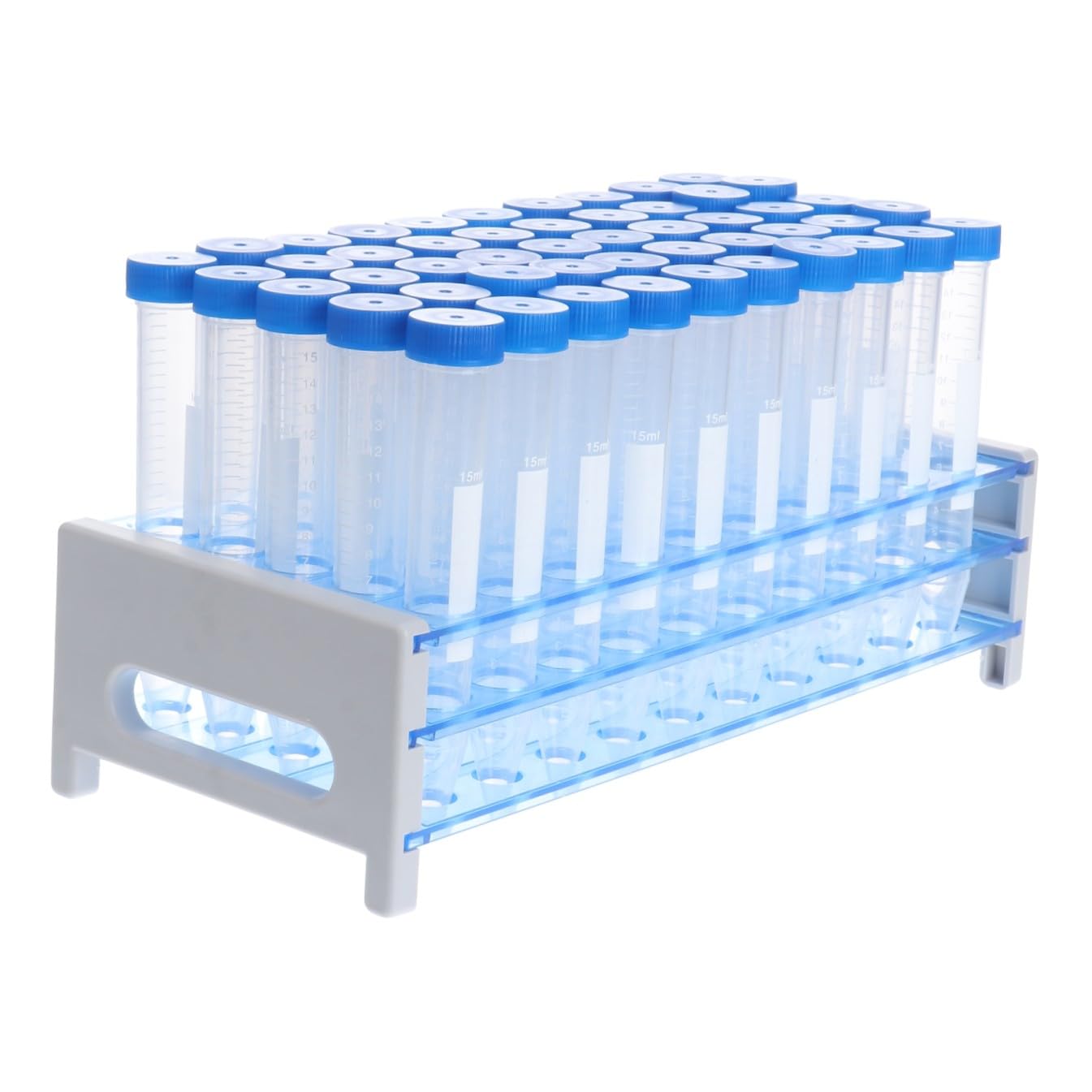 Mobestech 81pezzi Provette in Plastica Con Coperchio Per Esperimenti Scientifici Inclusi Con Portaprovette Adatte Per Laboratorio Scuola e Uso Quotidiano