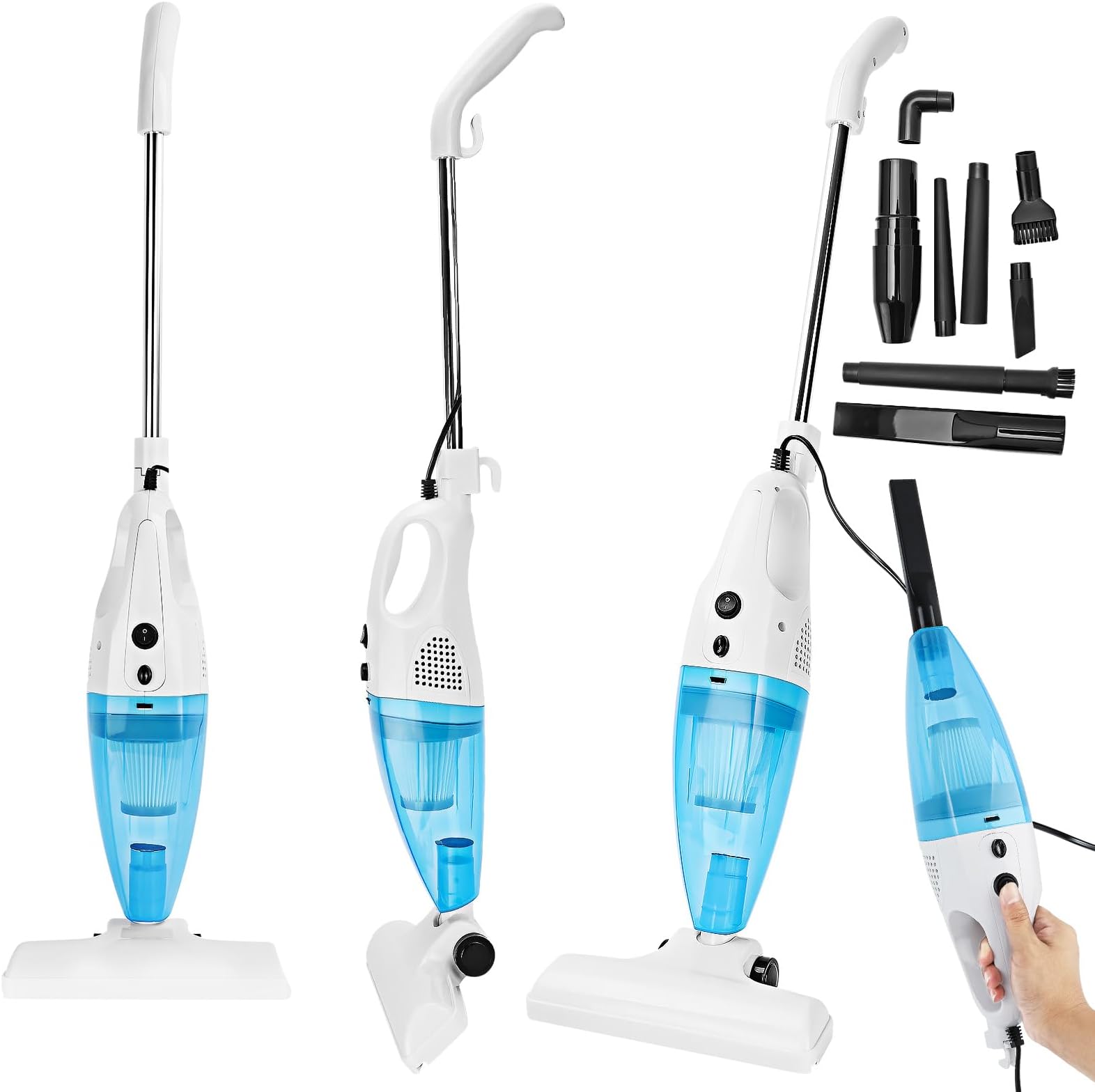 VonHaus Stick Vacuum Cleaner 800W 17000Pa Corded 2 in 1 Upright