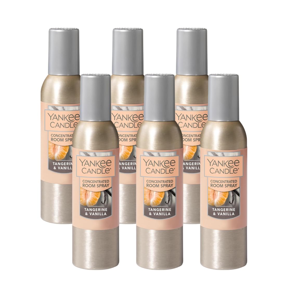 Yankee Candle Concentrated Air Freshener Room Spray, Odor Eliminator for  Home, Bathroom, Tangerine Vanilla, Oz (Pack of 6)