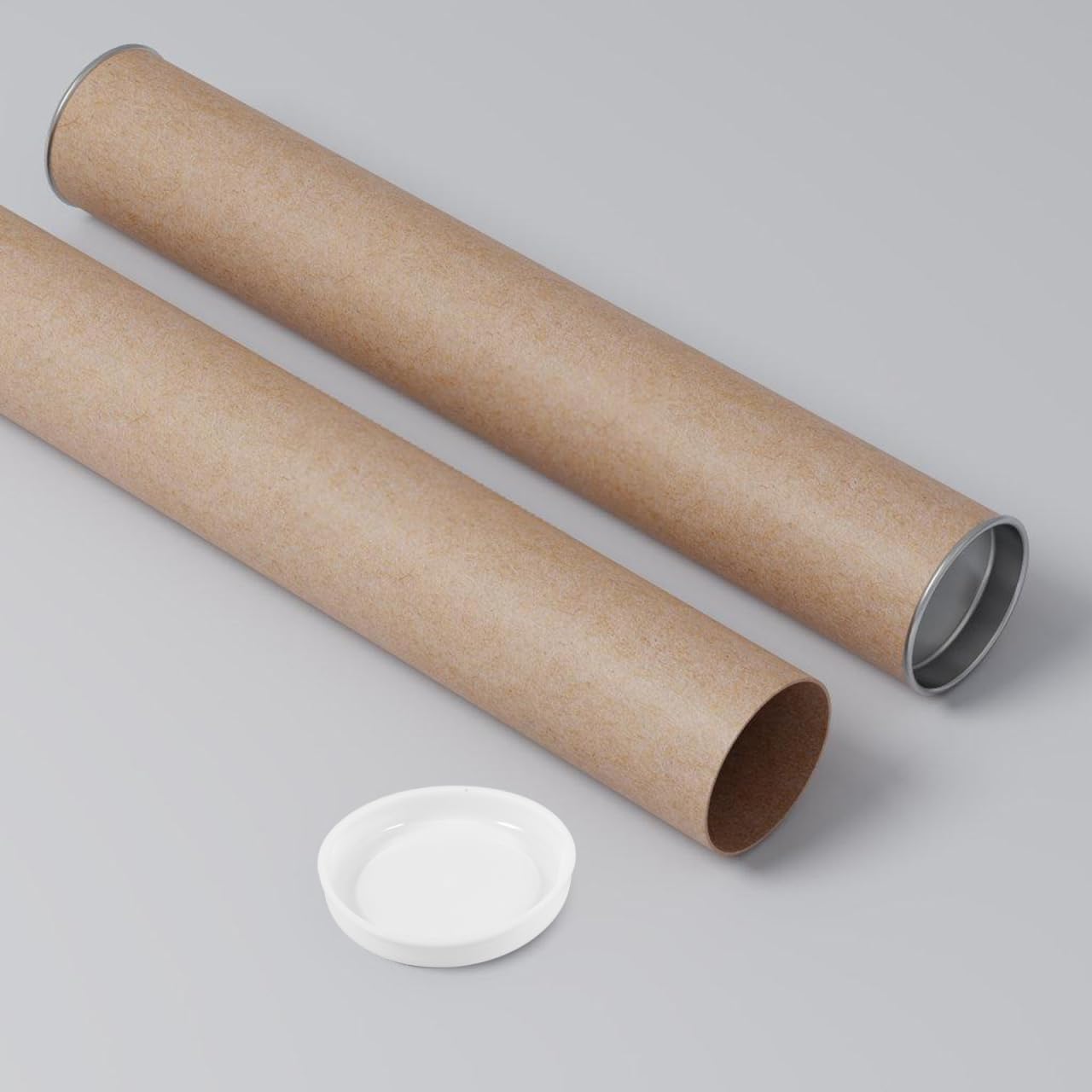 Operitacx 50 Pezzi Tappi Terminali Riutilizzabili Per Tubo Di Carta - Tappi Di Plastica Per Spedizione Poster Ø 5.2 Cm E Ø 7.9 Cm