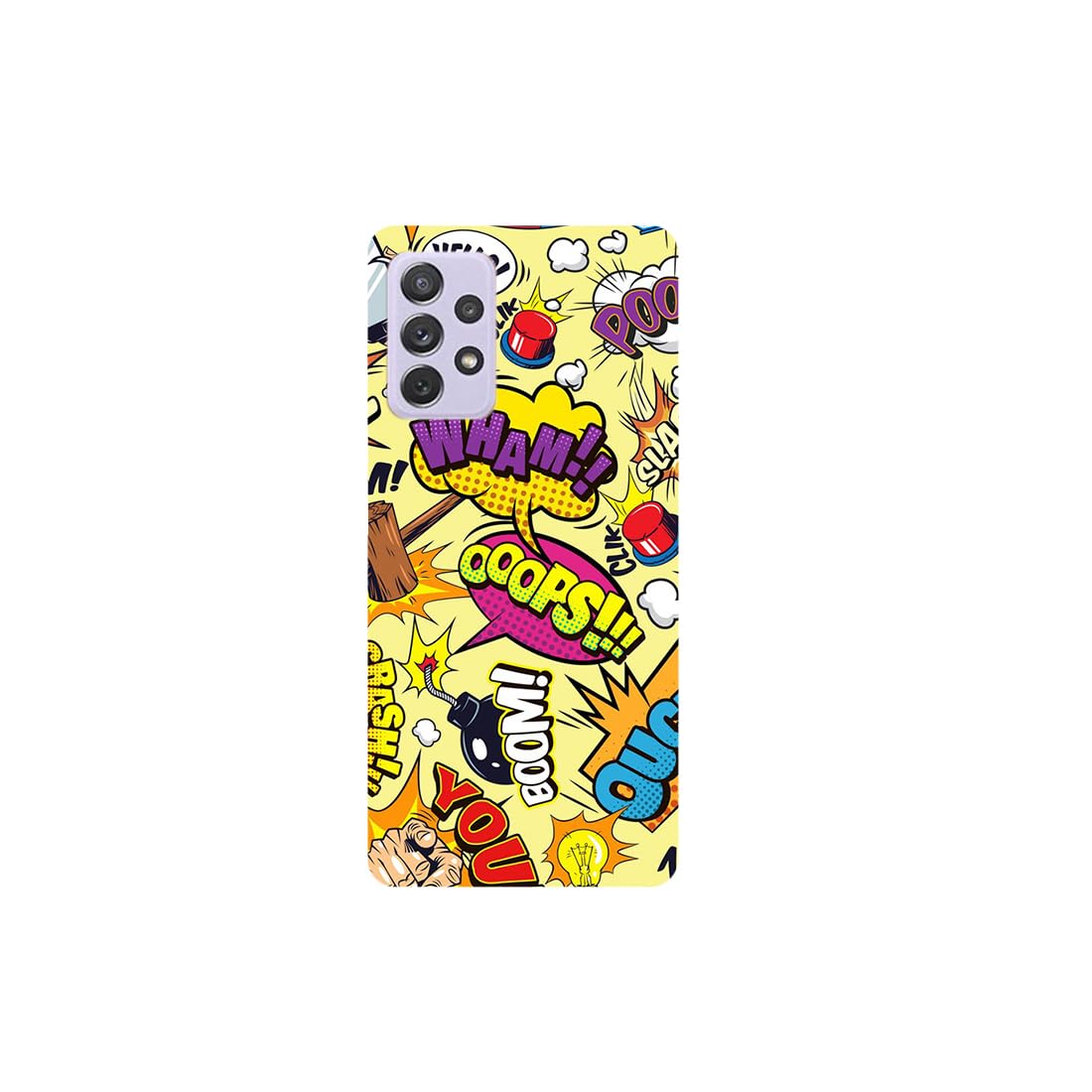 Krafters - Ooops 3D Printed Hard case/Mobile Cover for Samsung Galaxy A72 Multicolor