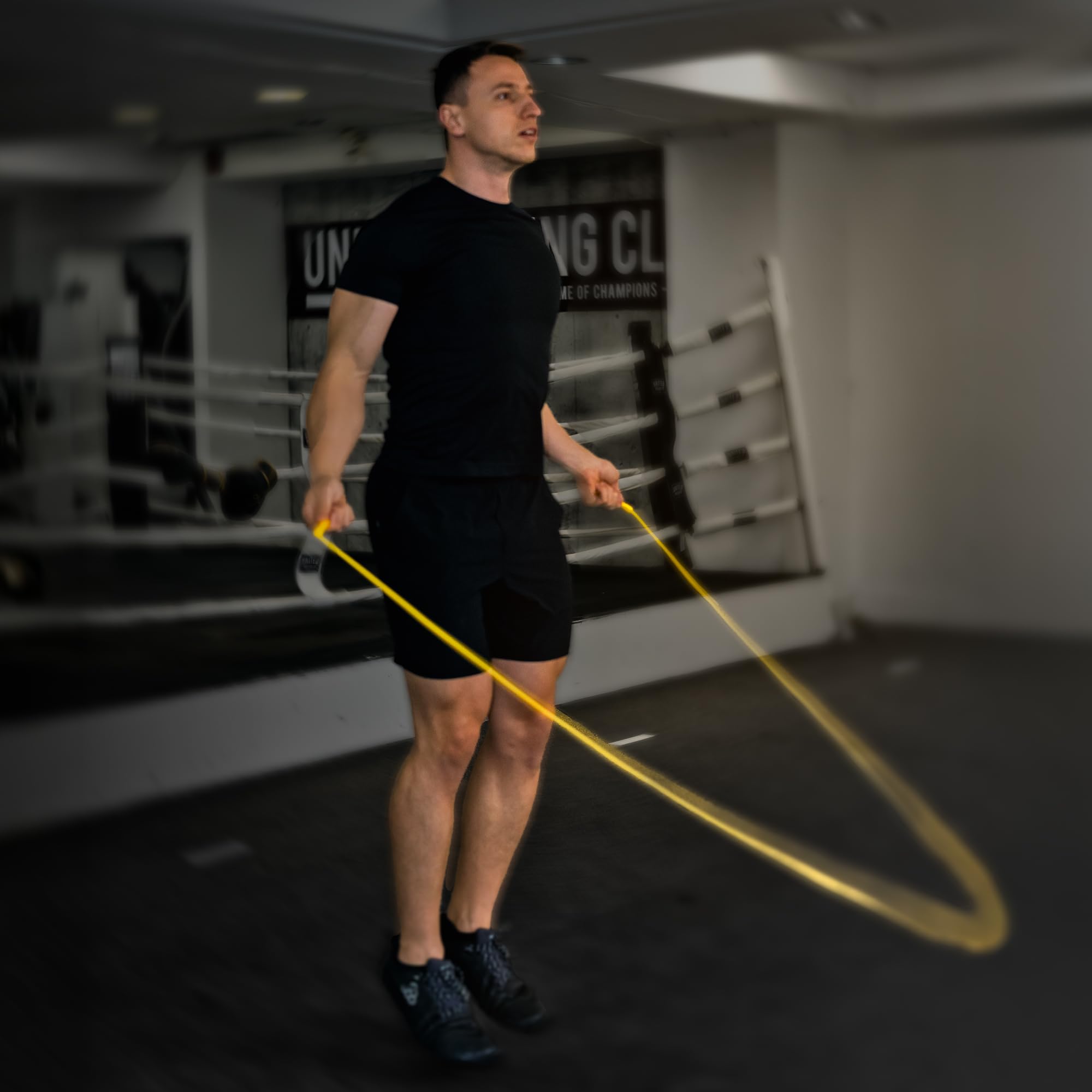 Honor Athletics Corda da boxe Pro 3.0 | Corda per saltare da 5,3 mm per interni ed esterni, regolabile per boxe, ultra resistente, non si attorciglia in TPU-PVC misto/manici infrangibili | Miscela