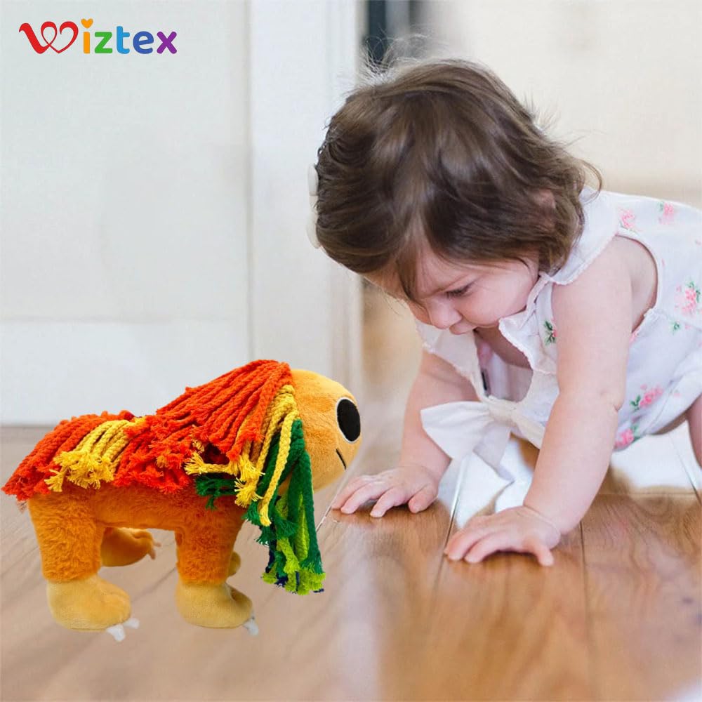 Leone Peluche - 23 cm Peluche Sorridenti Regalo per Bambini e Fan per Halloween e Feste di Compleanno