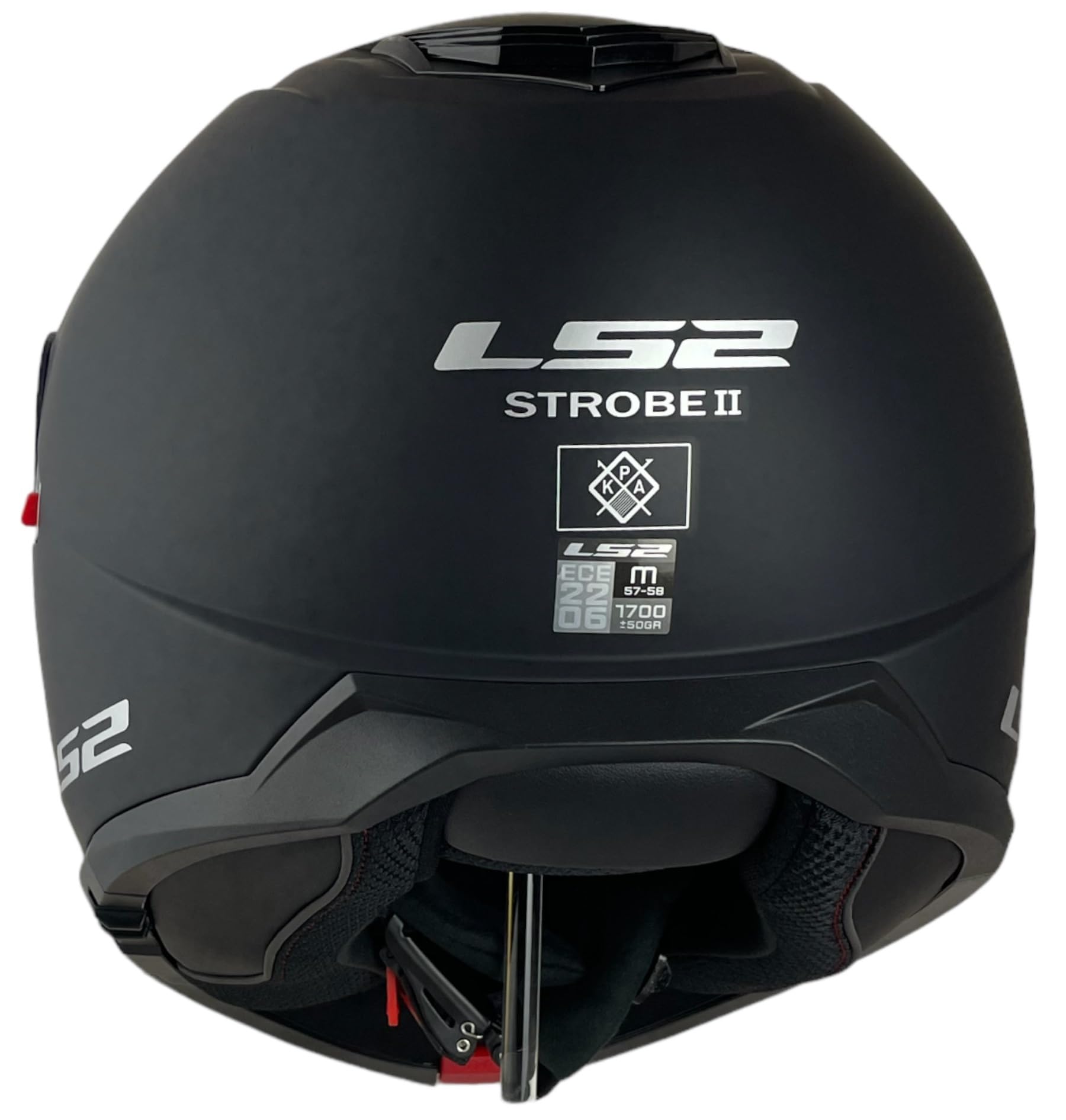 LS2 HELMT Casco Abatible Strobe 2 Talla L (59/60) Negro Mate Homologacion 22.06