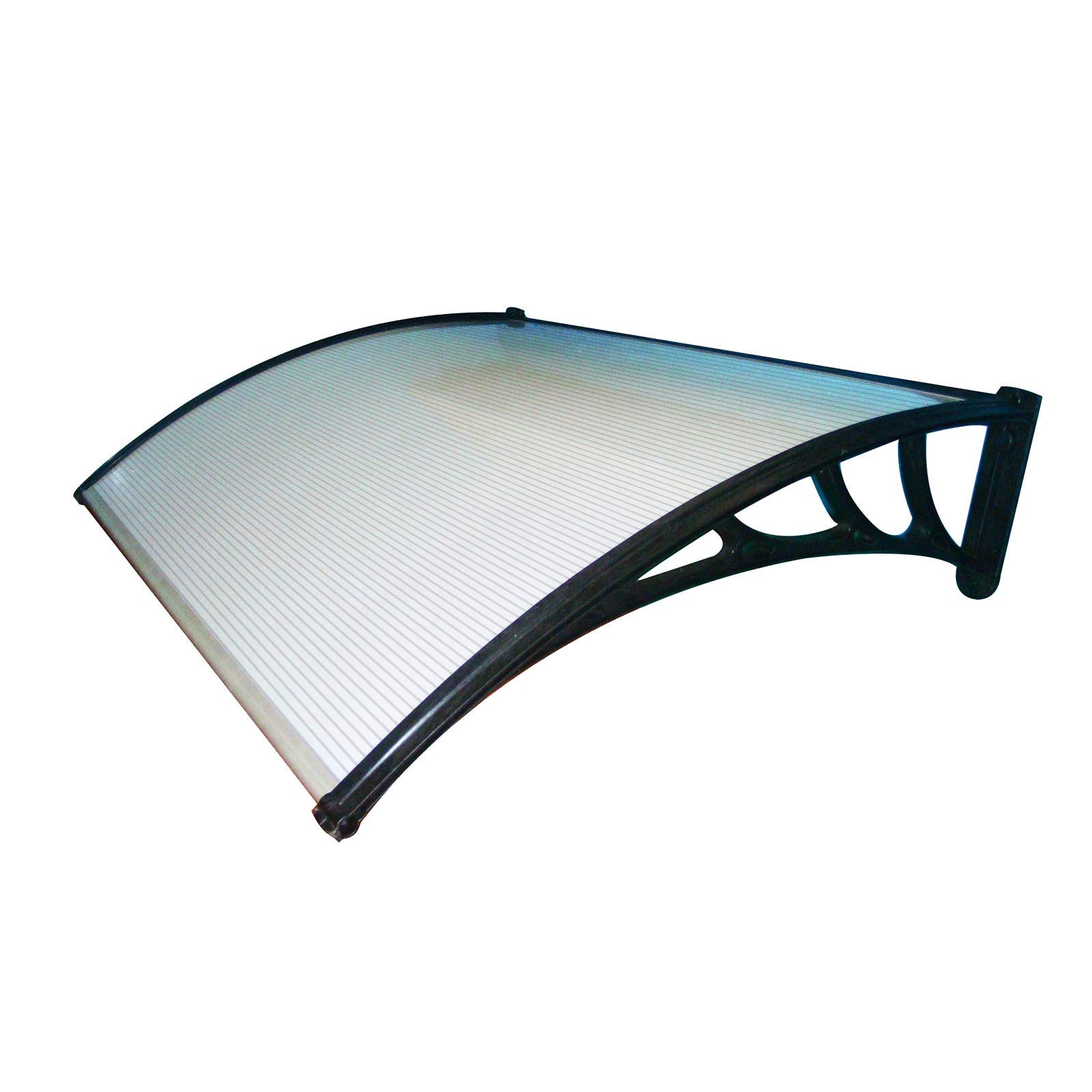 Senza Marca Pensilina tettoia Trasparente 120x100 cm in policarbonato modulabile 1903