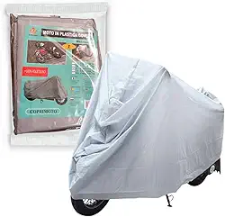 Capa de Moto Impermeável 100% Polietileno Tamanho Grande 2,30m x 1,20m | Proteção UV, Chuva e Poeira | Cobre Moto Universal