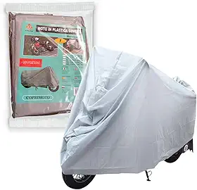 Capa de Moto Impermeável 100% Polietileno Tamanho Grande 2,30m x 1,20m | Proteção UV, Chuva e Poeira | Cobre Moto Universal