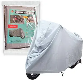 Capa de Moto Impermeável 100% Polietileno Tamanho Grande 2,30m x 1,30m | Proteção UV, Chuva e Poeira | Cobre Moto Universal