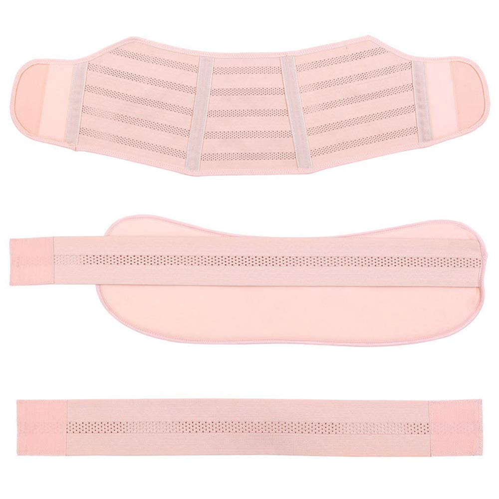 Bauchband für Schwangere für Damen, modisch, elegant, einfarbig, atmungsaktiv, farbige Kleidung, Bauchpflege, Schwangerschaftswickel, Bauch, schwangeres Korsett, Bauch.Pink-XXL