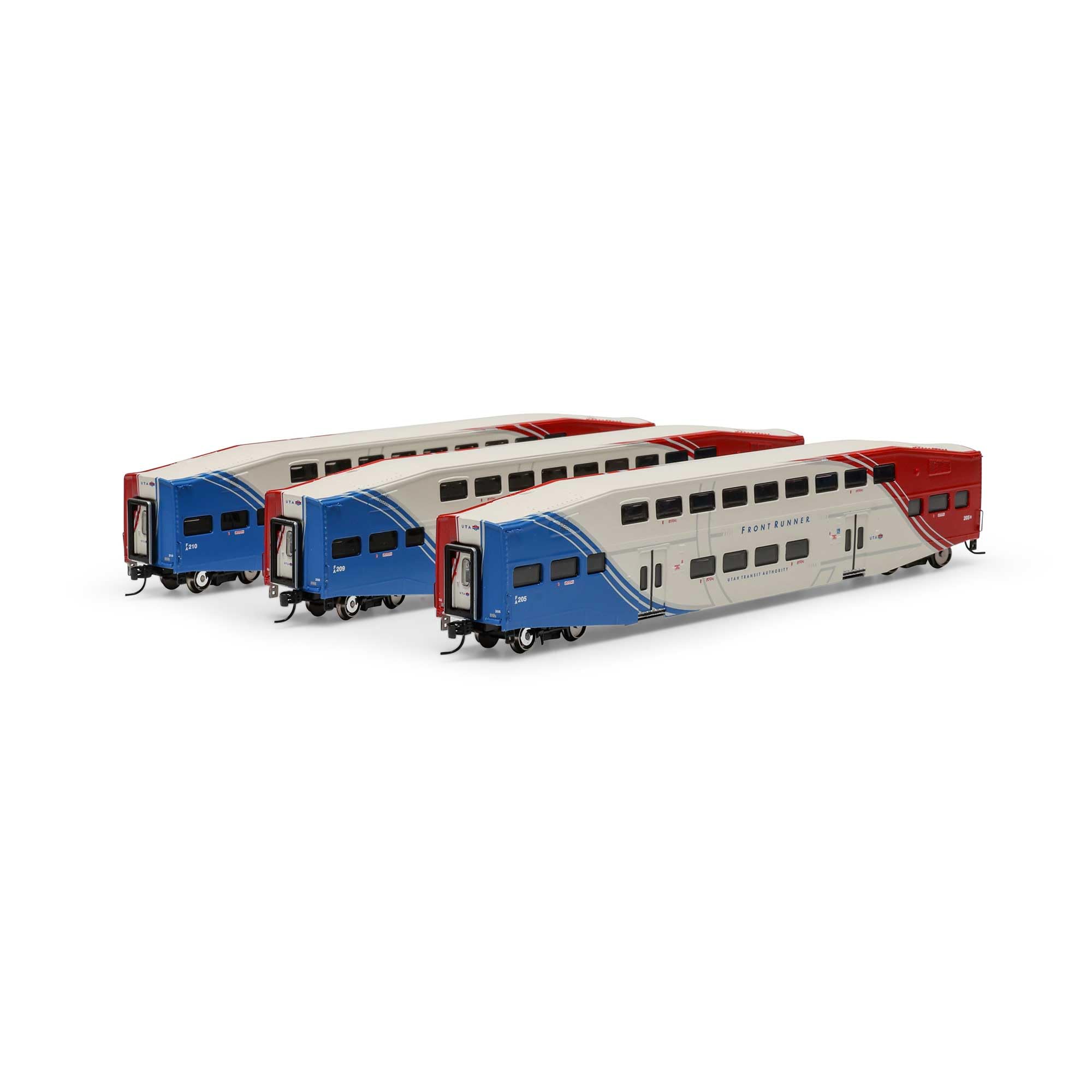 Athearn N Bombardier Coach UTAX #205/209/210 ATH28588 N Rolling Stock