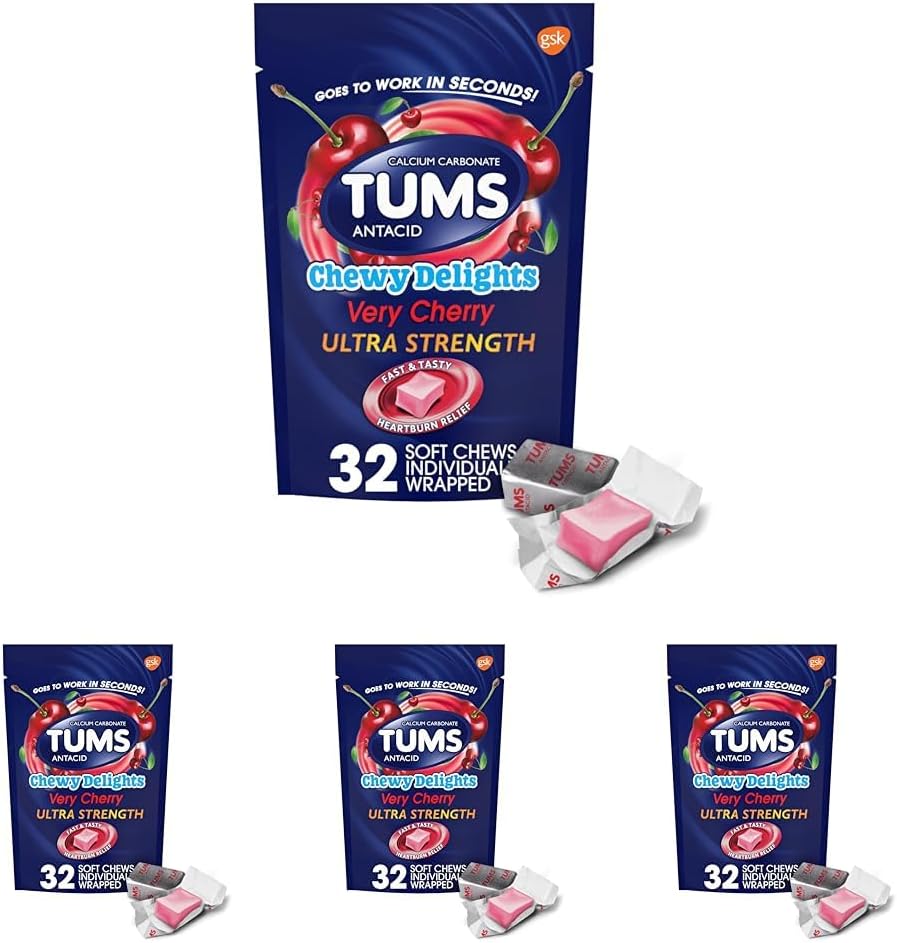 TUMS Chewy Delights Ultra Strength Antacid Soft Chews for