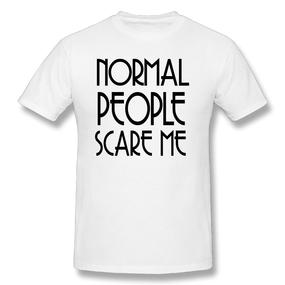 Maltz Prudence Fashion Normal People Scare Me T Shirt for Men