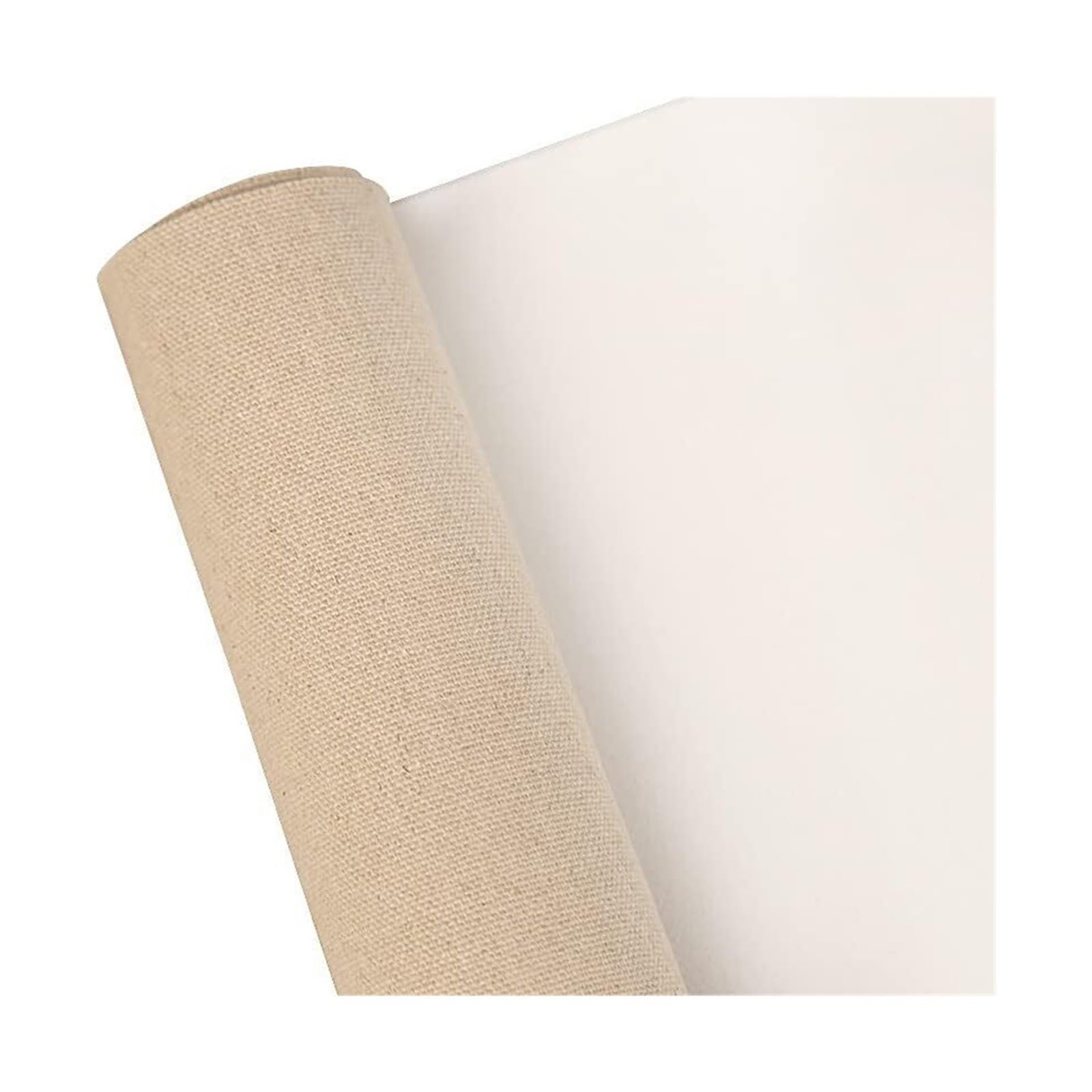 Płótno Roll Linen, Canvas Roll Linen 38cm Wide 1m Sample 5m 10m 30m Triple Primed Blend(30m Roll)