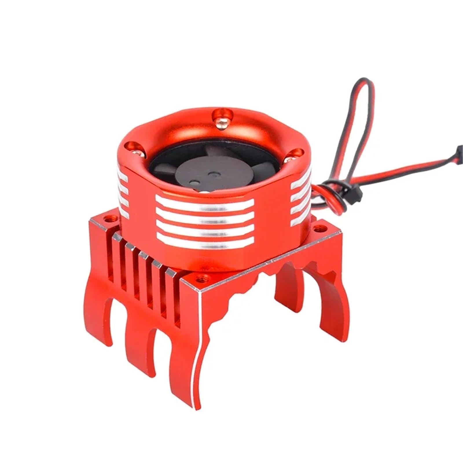 HLSONHENGM 42mm Diameter Motor Metal Cooling Fan for RC Electric Remote Control Model Car Buggy Monster Truck Racing(Red)