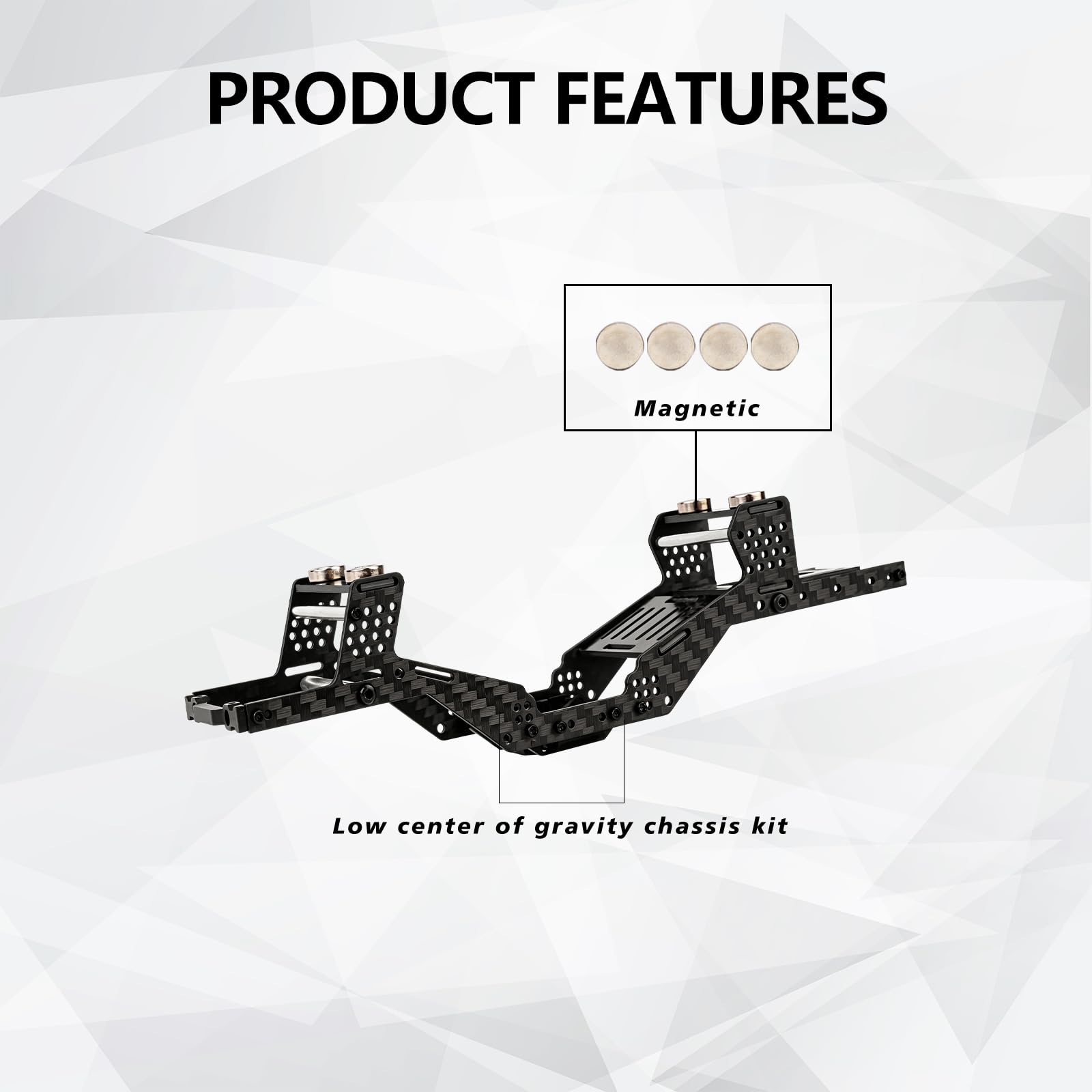 Amazon.com: FEDCO SCX24 LCG Chassis Body Shell RC Carbon Fibre