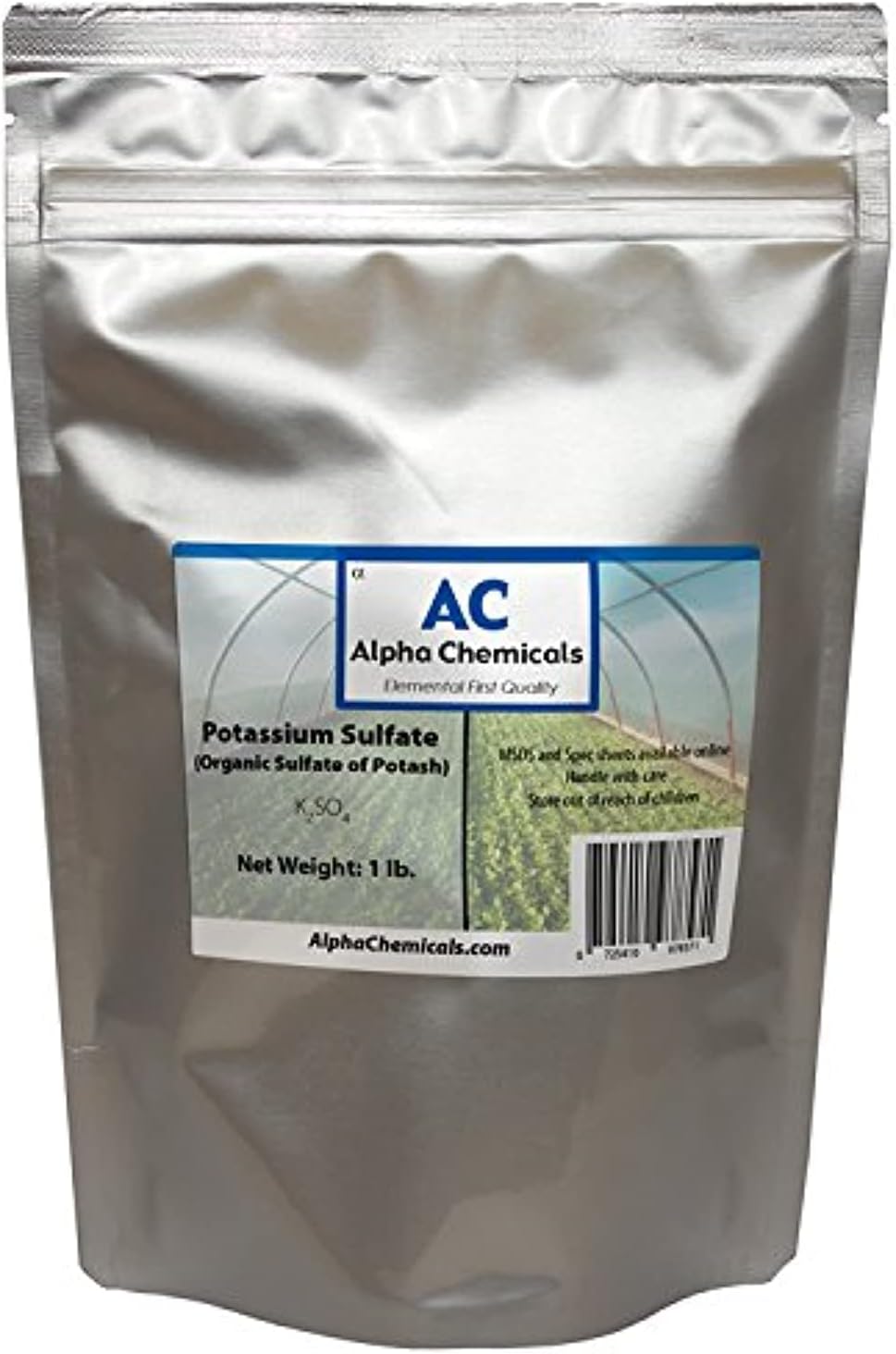 Alpha Chemicals 1 Pound - Potassium Sulfate - Sulfate of Potash