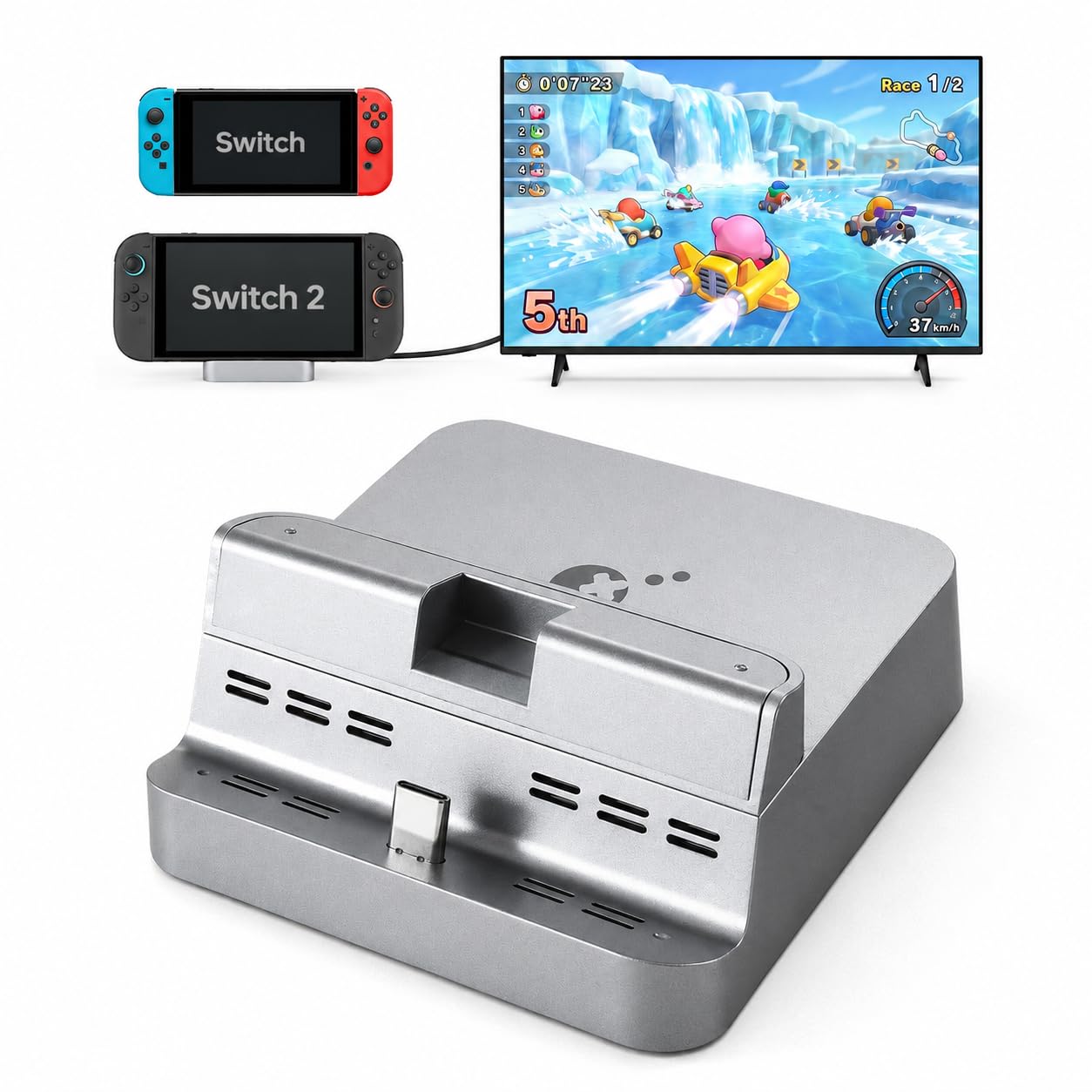 Amazon.com: GuliKit Dock Station for Switch 2/Switch,4K TV Docking