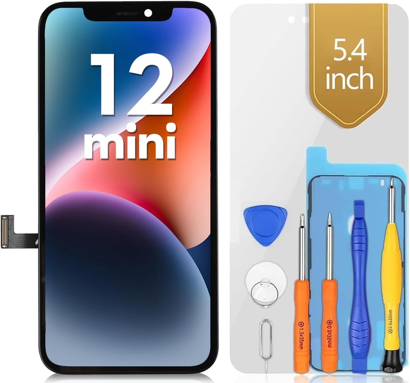 Amazon.co.jp: bokman iPhone 12 mini 液晶パネル 画面交換 キット5.4