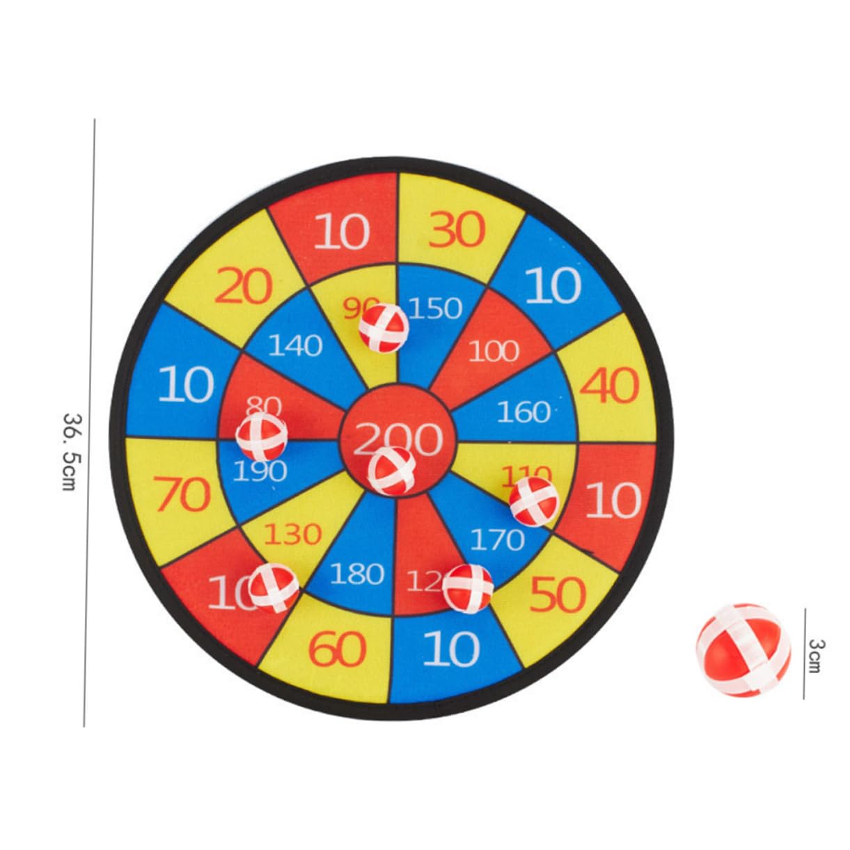 balacoo Fabric Kit Slimy Ball Toys Set Children Sticking Ball Game Portable Party for Age 3