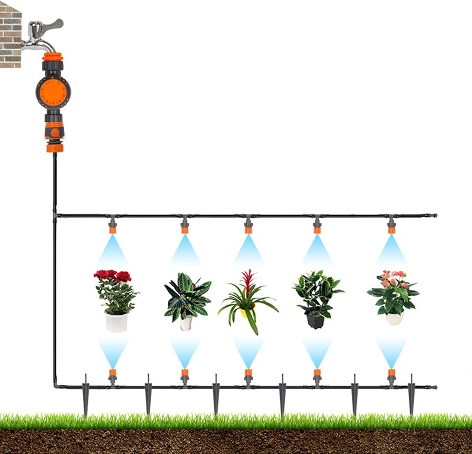 Faucet Watering Controller ABS Watering Timer for Precise Irrigation in Public Green Spaces Garden Irrigation