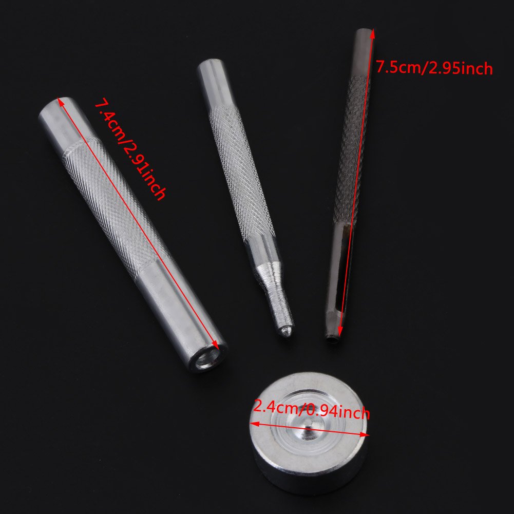 Bottoni Per Jeans Bottoni A Pressione In Acciaio Inox 15mm Antiruggine - Kit Completo Bottoni A Pressione Per Borse