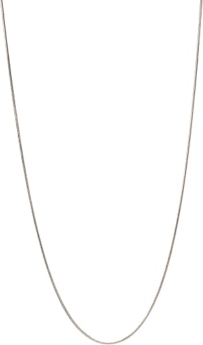 24 piezas de cadena serpiente de 1,2mm enchapada en plata 925, collar brillante blanco para hacer joyería, 18 pulgadas