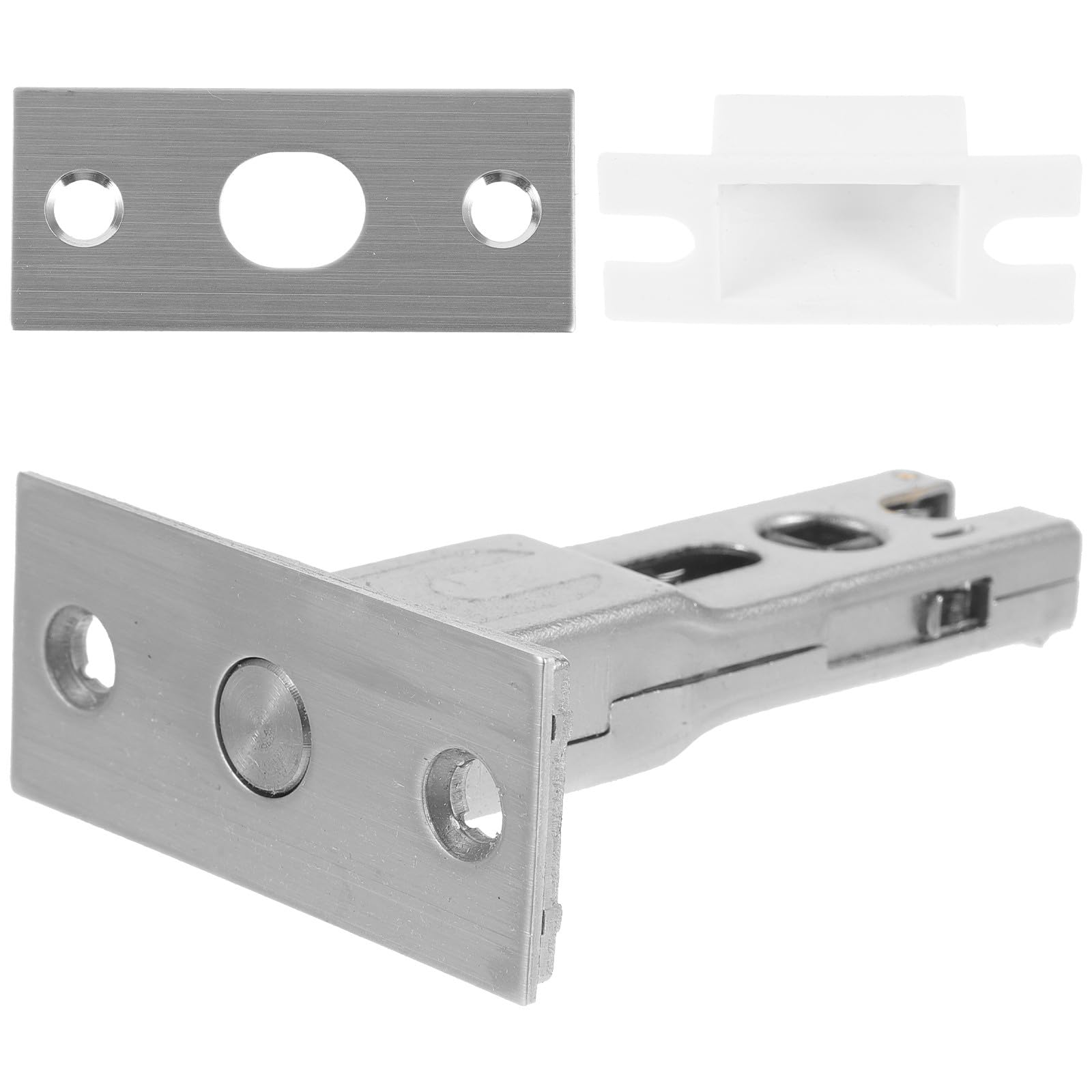 Cerradura de acero inoxidable tubular para puertas de baños y hoteles con pestillo compacto