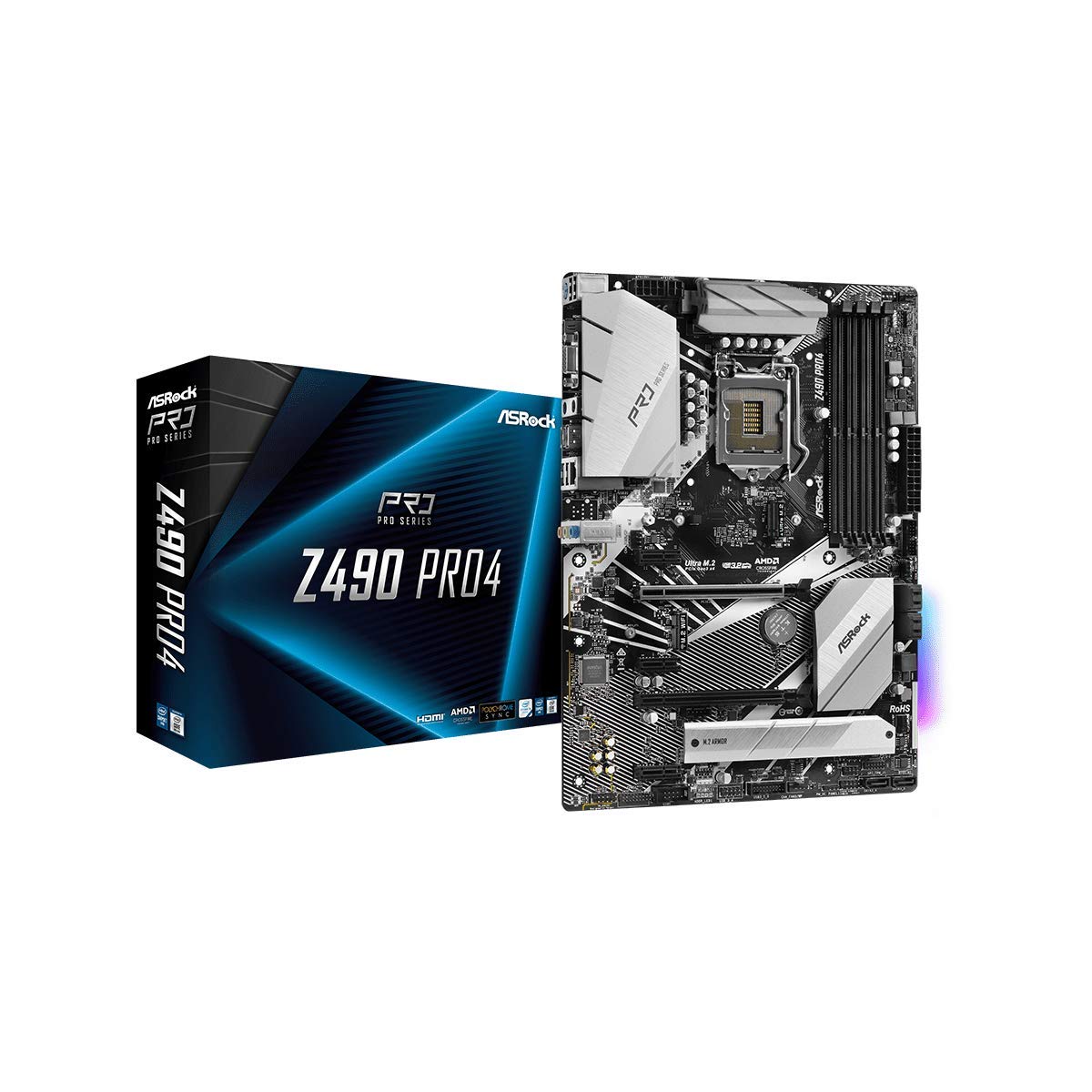 Amazon | ASRock マザーボード Z490 Pro4 Intel 10世代 CPU (LGA1200