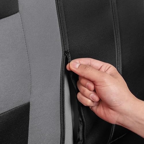 Miniatura 2 de BDK - Combo Sport Accent de 4 fundas de asiento resistentes al agua (2 delanteras y 1 banco) a juego con tapetes para auto (set de 4) para