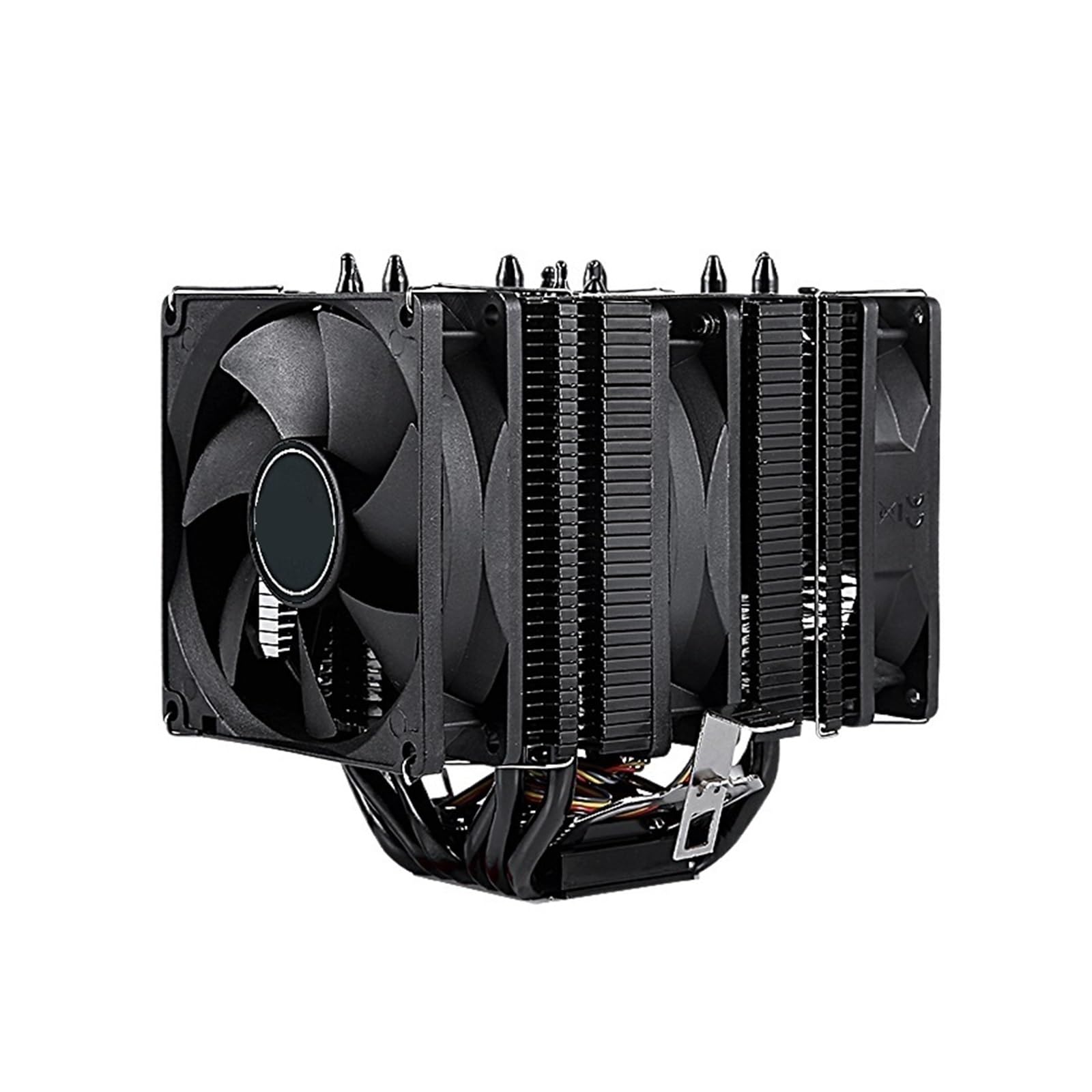 Ventilador CPU compatible con XUANFENG Twin Towers disipador de 6 tubos color naranja