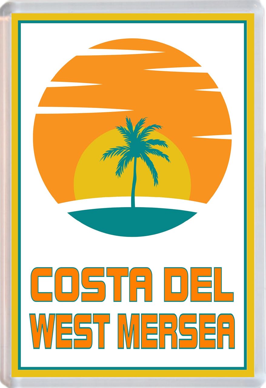 Costa del West Mersea - Jumbo Fridge Magnet 96 x 67mm