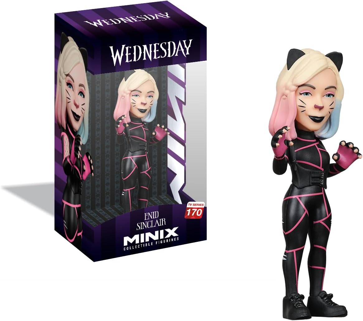 Minix Wednesday Addams Enid Sinclair Cat Suit Collectible Figurines TV Series #170