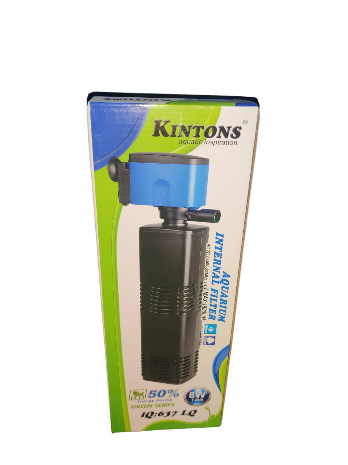 Kintons 50% Energy Saving Aquarium Internal Filter for Freshwater & Marine Aquarium (IQ-637 LQ (8w- 1800L/H)) (B0CVXWHL88) Amazon Price History, Amazon Price Tracker