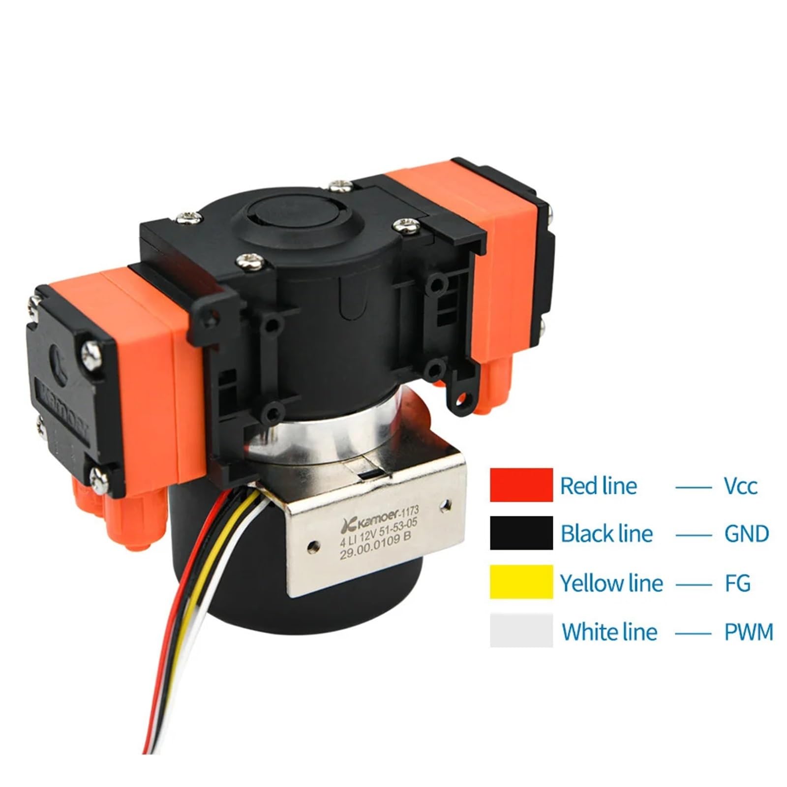 Bomba de diafragma KLLP1000 BLDC de 12 V/24 V con vida útil prolongada de 6000 h for análisis de laboratorio, instrumentos médicos e industria de llenado | Kllp1000-e-c-b12