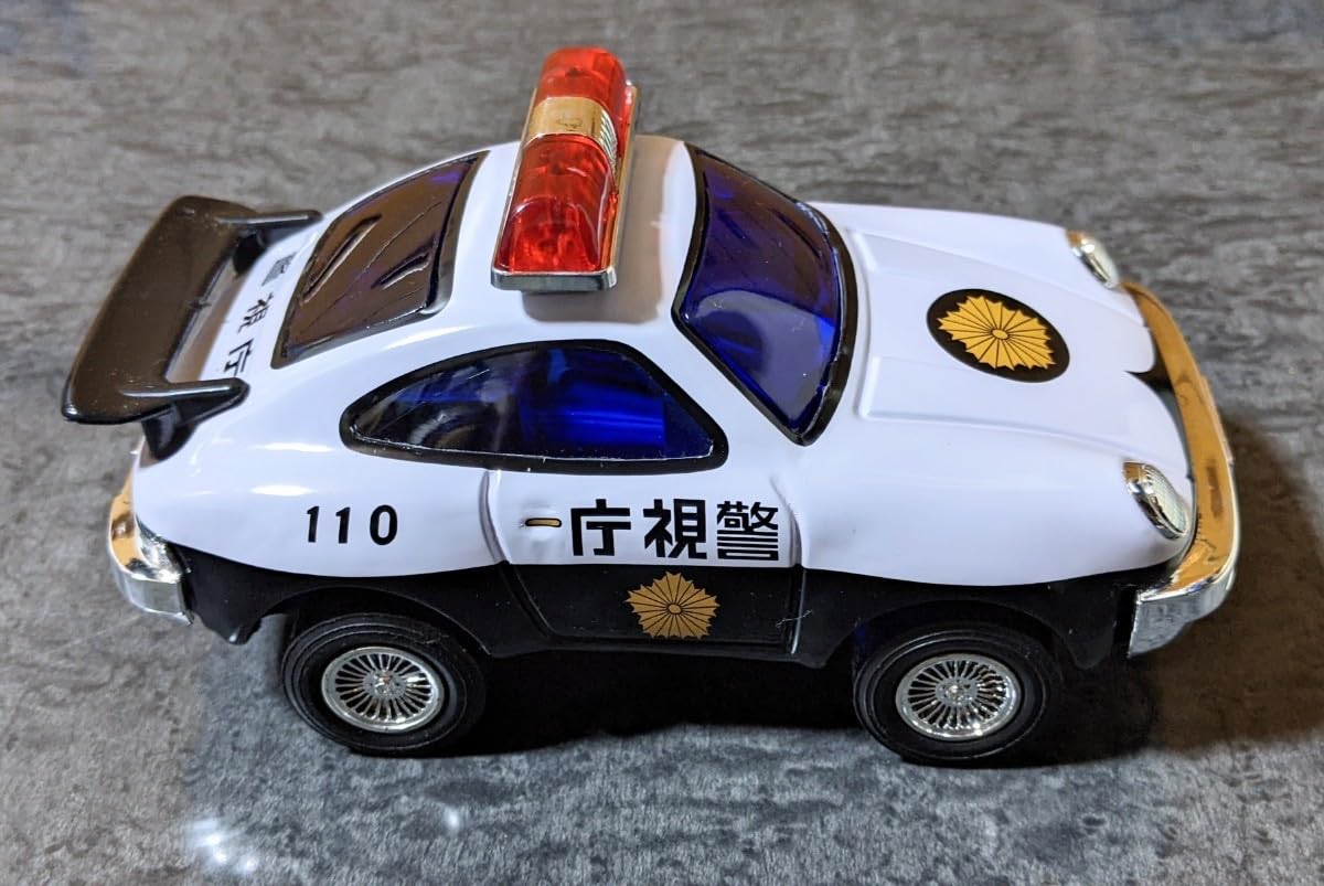Amazon.co.jp: 丸彰 ブリキ ポルシェ パトカー 撮影開封 : おもちゃ